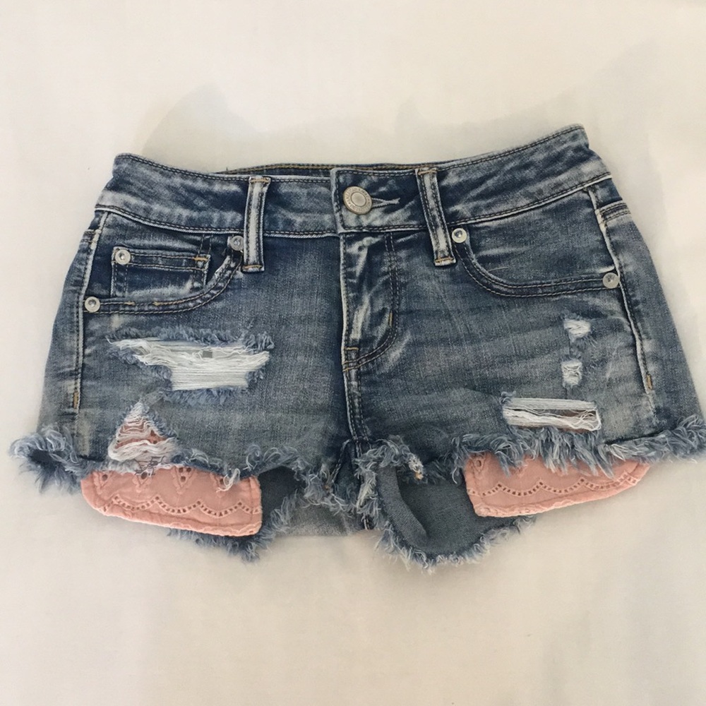 American eagle super stretch shorts